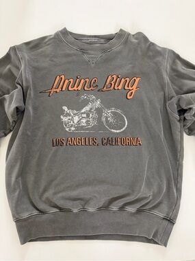 Anine Bing Gray Crewneck Sweatshirt